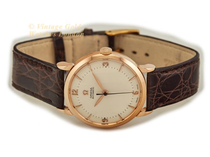 Omega Cal.351 Automatic 1950 18ct Pink Gold, Two-Tone Dial (7)