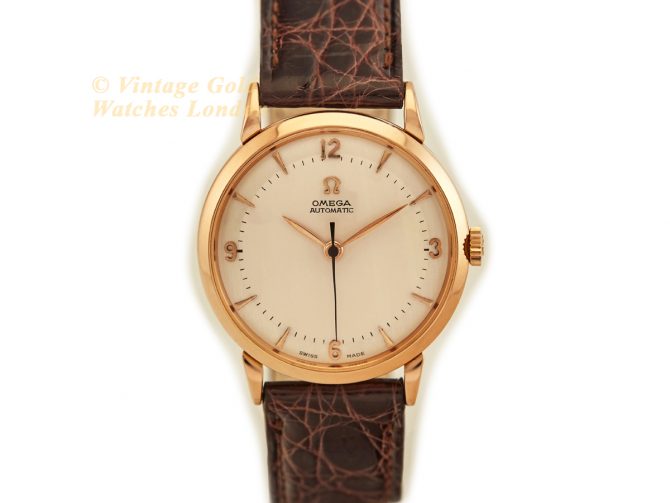 Omega Cal.351 Automatic 1950 18ct Pink Gold, Two-Tone Dial (4)