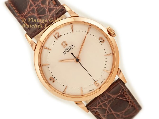Omega Cal.351 Automatic 1950 18ct Pink Gold, Two-Tone Dial (1)