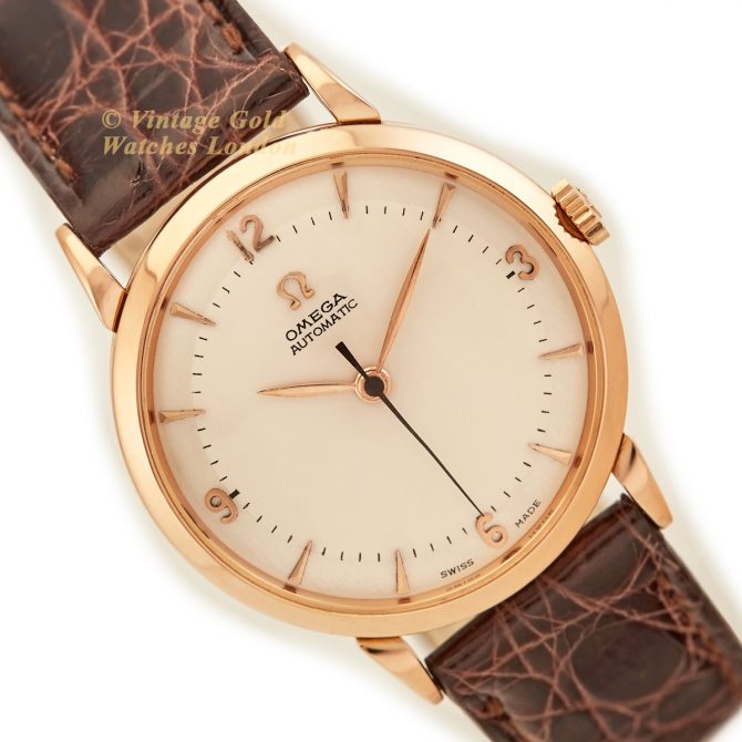 Omega Cal.351 Automatic 1950 18ct Pink Gold, Two-Tone Dial (15)