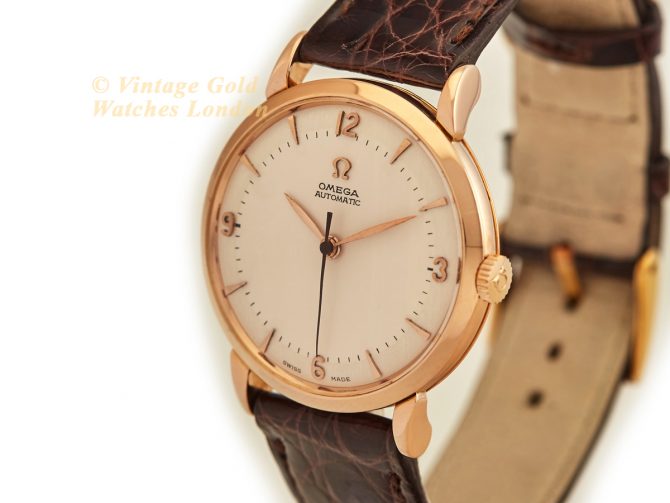 Omega Cal.351 Automatic 1950 18ct Pink Gold, Two-Tone Dial (5)