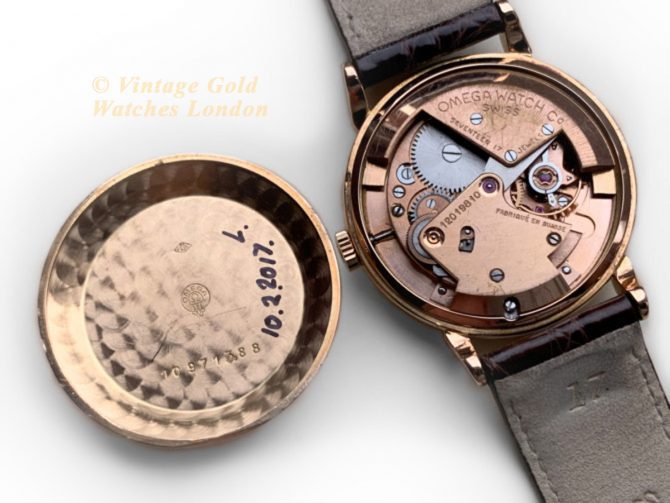 Omega Cal.351 Automatic 1950 18ct Pink Gold, Two-Tone Dial (12)