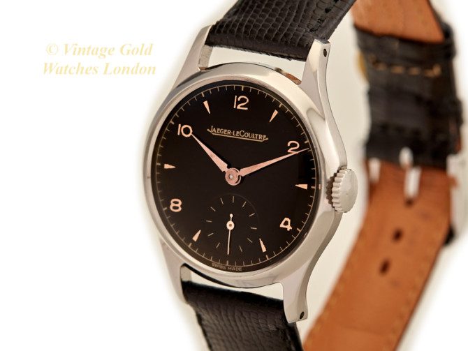 Jaeger-LeCoultre Steel, Black Explorer Dial, 1946 (9)