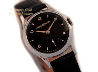 Jaeger-LeCoultre Steel, Black Explorer Dial, 1946