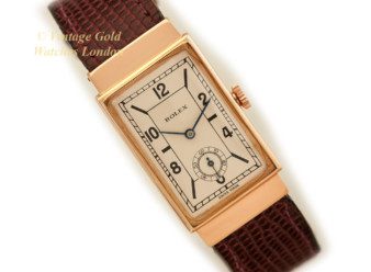 Vintage Rolex 18ct Pink Gold Watch 1935-25