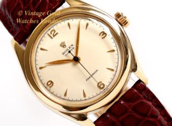 Vintage Rolex Oyster Precision 10ct Gold Watch 1951-3