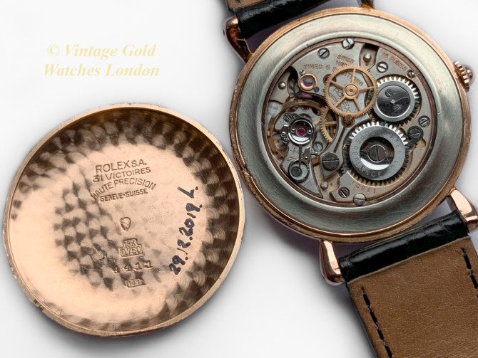 Rolex Precision Chronometer 18ct Pink Gold, 1943 (38)