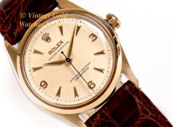 Vintage Rolex Pyster Perpetual 9ct Gold Watch 1955-1