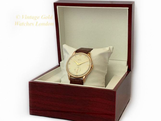 Zenith Cal.126-6 18ct Pink Gold 36mm Oversize 1956 (40)