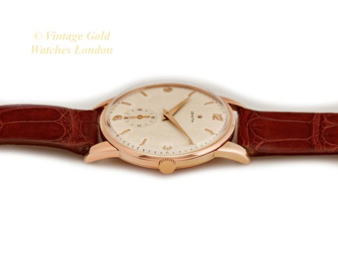 Zenith Cal.126-6 18ct Pink Gold 36mm Oversize 1956 (32)