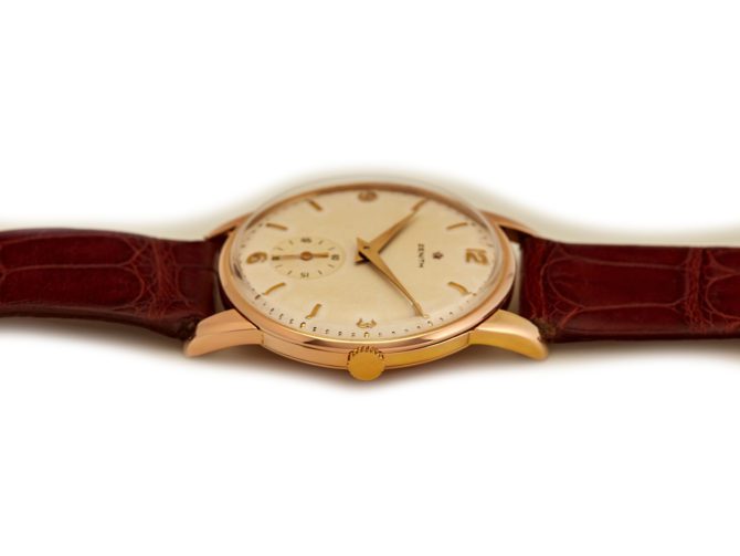 Zenith Cal.126-6 18ct Pink Gold 36mm Oversize 1956 (3)