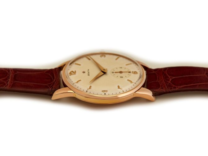 Zenith Cal.126-6 18ct Pink Gold 36mm Oversize 1956 (4)