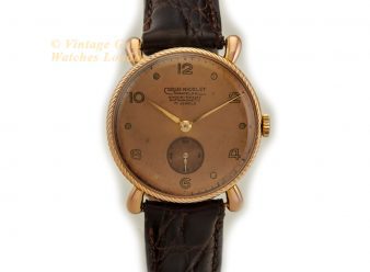 Charles Nicolet Tramelan 18ct Pink Gold 1950s