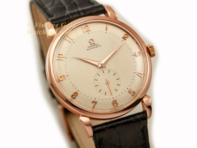 Omega Automatic 18ct Pink Gold 1946 Oversize 37.5mm (2)