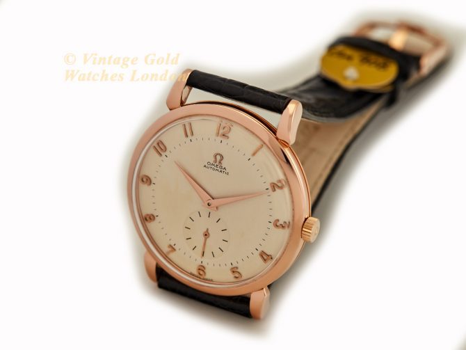 Omega Automatic 18ct Pink Gold 1946 Oversize 37.5mm (6)