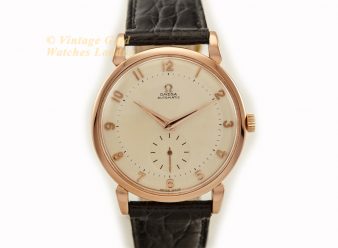 Omega Automatic 18ct Pink Gold 1946 Oversize 37.5mm