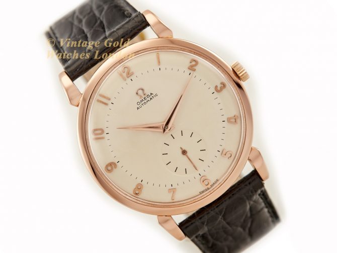 Omega Automatic 18ct Pink Gold 1946 Oversize 37.5mm (1)