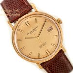 IWC Cal.8541 De Luxe Gold Dial 18ct 1963 with Box & Buckle mobile navigation (1)