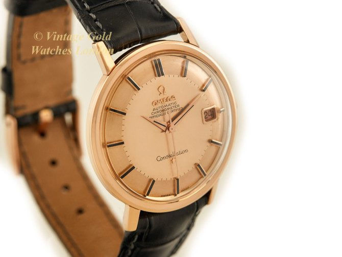 Omega Constellation Cal.561 18ct Pink Gold, Pie-Pan Dial, 1966 (5)