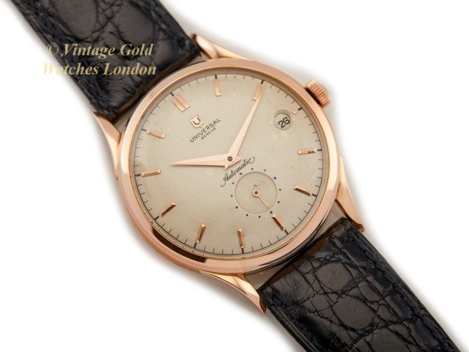 Universal Geneve Cal.138C Bumper Automatic, 18ct Pink Gold, 1953 Oversize 37.5mm (15)