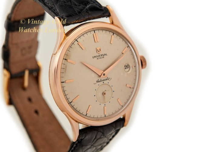 Universal Geneve Cal.138C Bumper Automatic, 18ct Pink Gold, 1953 Oversize 37.5mm (5)