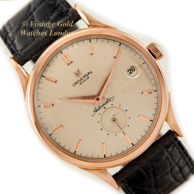 Universal Geneve Cal.138C Bumper Automatic, 18ct Pink Gold, 1953 Oversize 37.5mm (27)