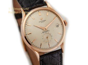 Universal Geneve Cal.138C Bumper Automatic, 18ct Pink Gold, 1953 Oversize 37.5mm