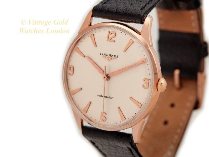 Longines Cal.380 Automatic 18ct Pink Gold 1959 Oversize (24)