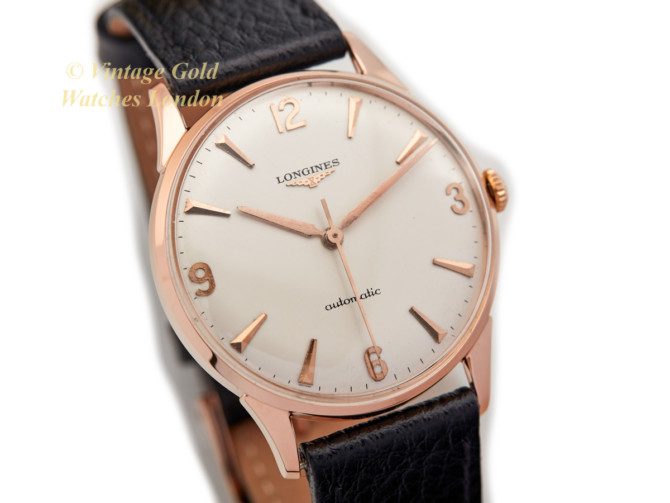 Longines Cal.380 Automatic 18ct Pink Gold 1959 Oversize (18)