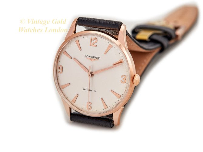 Longines Cal.380 Automatic 18ct Pink Gold 1959 Oversize (26)