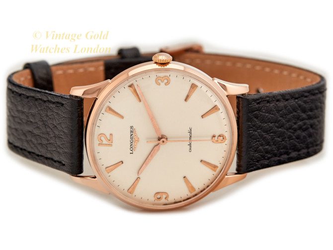 Longines Cal.380 Automatic 18ct Pink Gold 1959 Oversize (28)