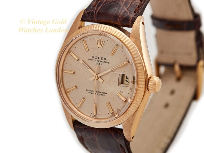 Rolex Oyster Perpetual Date 18ct 1972 Original Unrestored Dial (24)