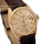 Rolex Oyster Perpetual Date 18ct 1972 Original Unrestored Dial mobile navigation (18)