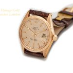 Rolex Oyster Perpetual Date 18ct 1972 Original Unrestored Dial mobile navigation (26)