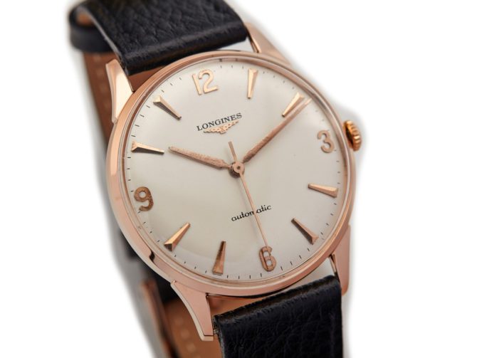 Longines Cal.380 Automatic 18ct Pink Gold 1959 Oversize (1)