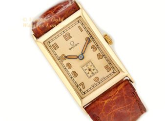 Omega ‘Tank’ 21x36mm 14ct 1937 - hover