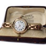 Ladies Porcelain Dial 9ct Pink Gold Cocktail Watch 1909 mobile navigation (15)