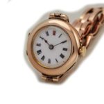 Ladies Porcelain Dial 9ct Pink Gold Cocktail Watch 1909 mobile navigation (13)