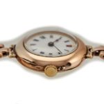 Ladies Porcelain Dial 9ct Pink Gold Cocktail Watch 1909 mobile navigation (4)