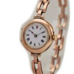 Ladies Porcelain Dial 9ct Pink Gold Cocktail Watch 1909 mobile navigation (9)