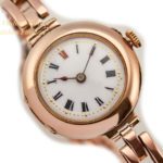 Ladies Porcelain Dial 9ct Pink Gold Cocktail Watch 1909 mobile navigation (31)