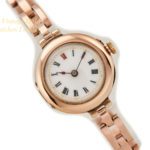 Ladies Porcelain Dial 9ct Pink Gold Cocktail Watch 1909 mobile navigation (17)