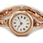 Ladies Porcelain Dial 9ct Pink Gold Cocktail Watch 1909 mobile navigation (47)