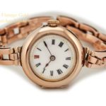 Ladies Porcelain Dial 9ct Pink Gold Cocktail Watch 1909 mobile navigation (29)