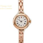 Ladies Porcelain Dial 9ct Pink Gold Cocktail Watch 1909 mobile navigation (23)