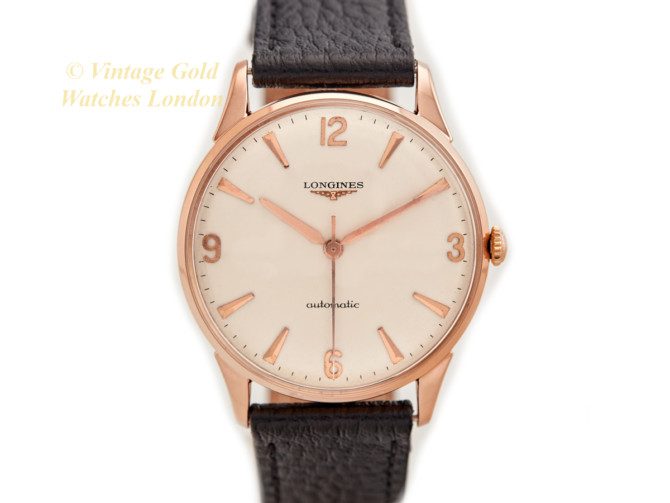 Longines Cal.380 Automatic 18ct Pink Gold 1959 Oversize (22)