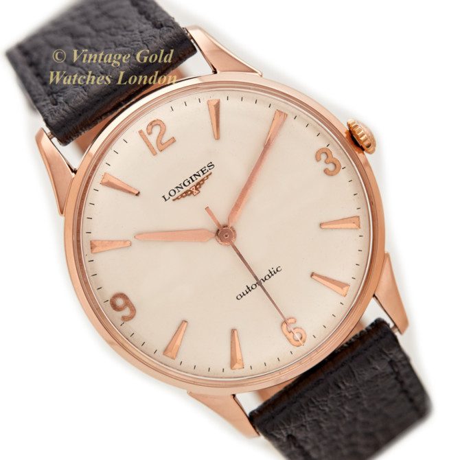 Longines Cal.380 Automatic 18ct Pink Gold 1959 Oversize (42)