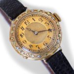 Breguet 18ct Pink Gold ‘Trois Couleurs’, Gold Guilloche Dial, c1910 mobile navigation (11)