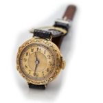 Breguet 18ct Pink Gold ‘Trois Couleurs’, Gold Guilloche Dial, c1910 mobile navigation (1)