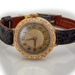 Breguet 18ct Pink Gold ‘Trois Couleurs’, Gold Guilloche Dial, c1910 mobile navigation (5)